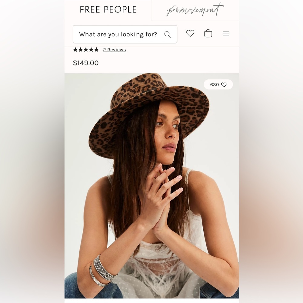 FINAL SALE!  Leopard  Western Cowgirl/Cowboy Hat * FREE PEOPLE** Vibes